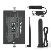 Amplificador de Señal de Telefonía Móvil Montado en un Vehículo, Amplificador de Señal para Móvil en Compatible con Señal Furgoneta, Camión, Remolque de Viaje y Otros vehículos